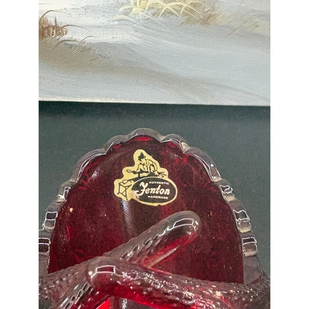 Fenton handmade ruby
